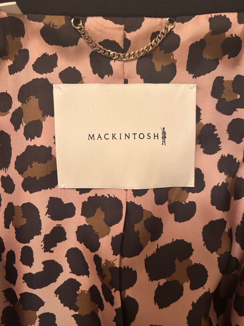 《サイズ8》マッキントッシュ　ハンビー　レオパード　ゴールドボタン