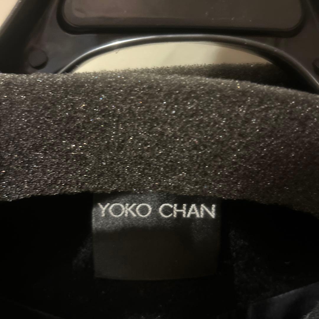 YOKO CHAN ウール100% ショートコート　ブラック 36