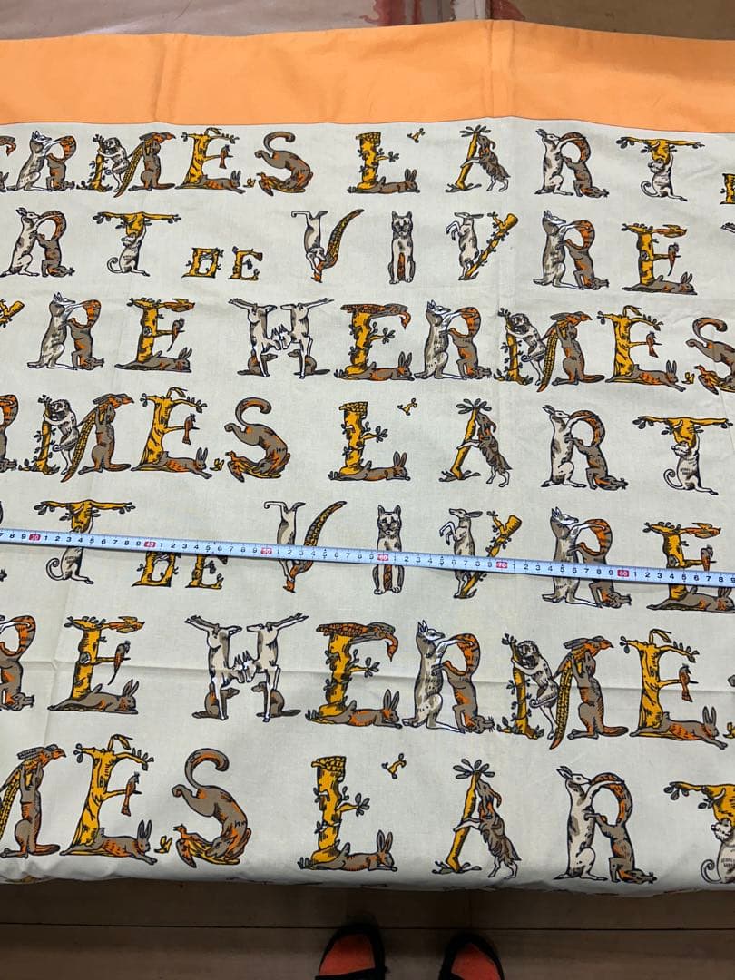 HERMES テーブルクロス 動物柄