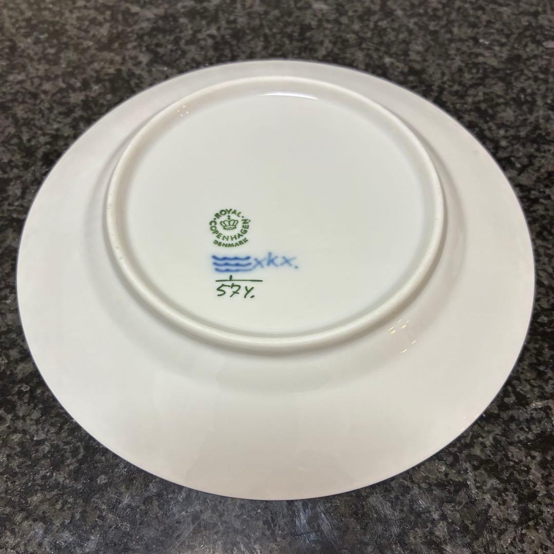 ロイヤルコペンハーゲン 574 ブルーフルーテッド ハーフレース プレート4枚