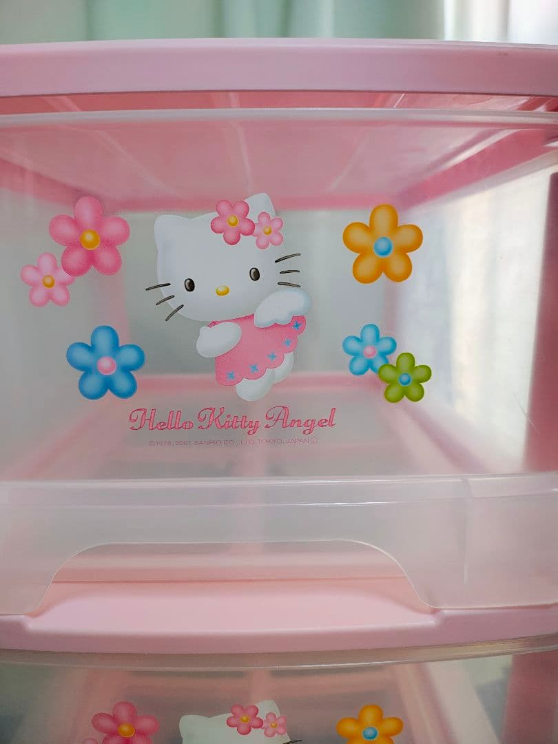 【希少品】ハローキティ　衣装ケース　収納ケース　ピンク