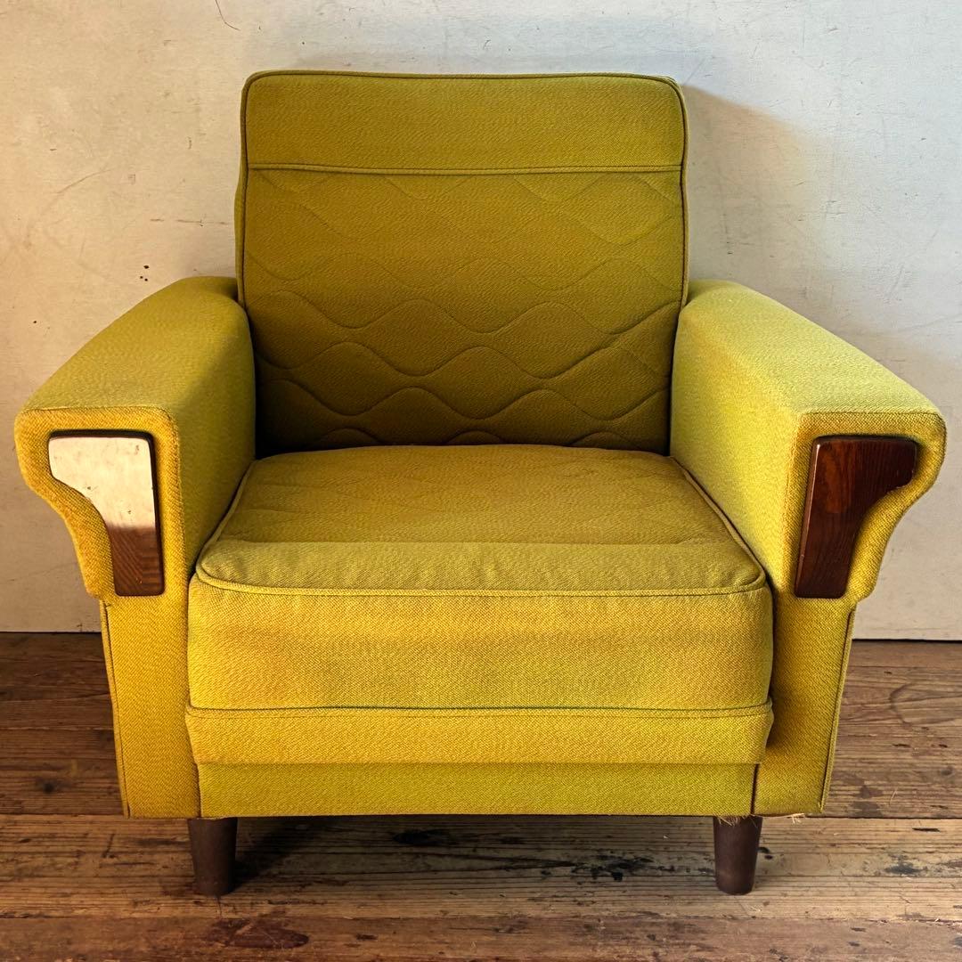 国産ヴィンテージ レトロ ミッドセンチュリー 1人掛けソファ ②