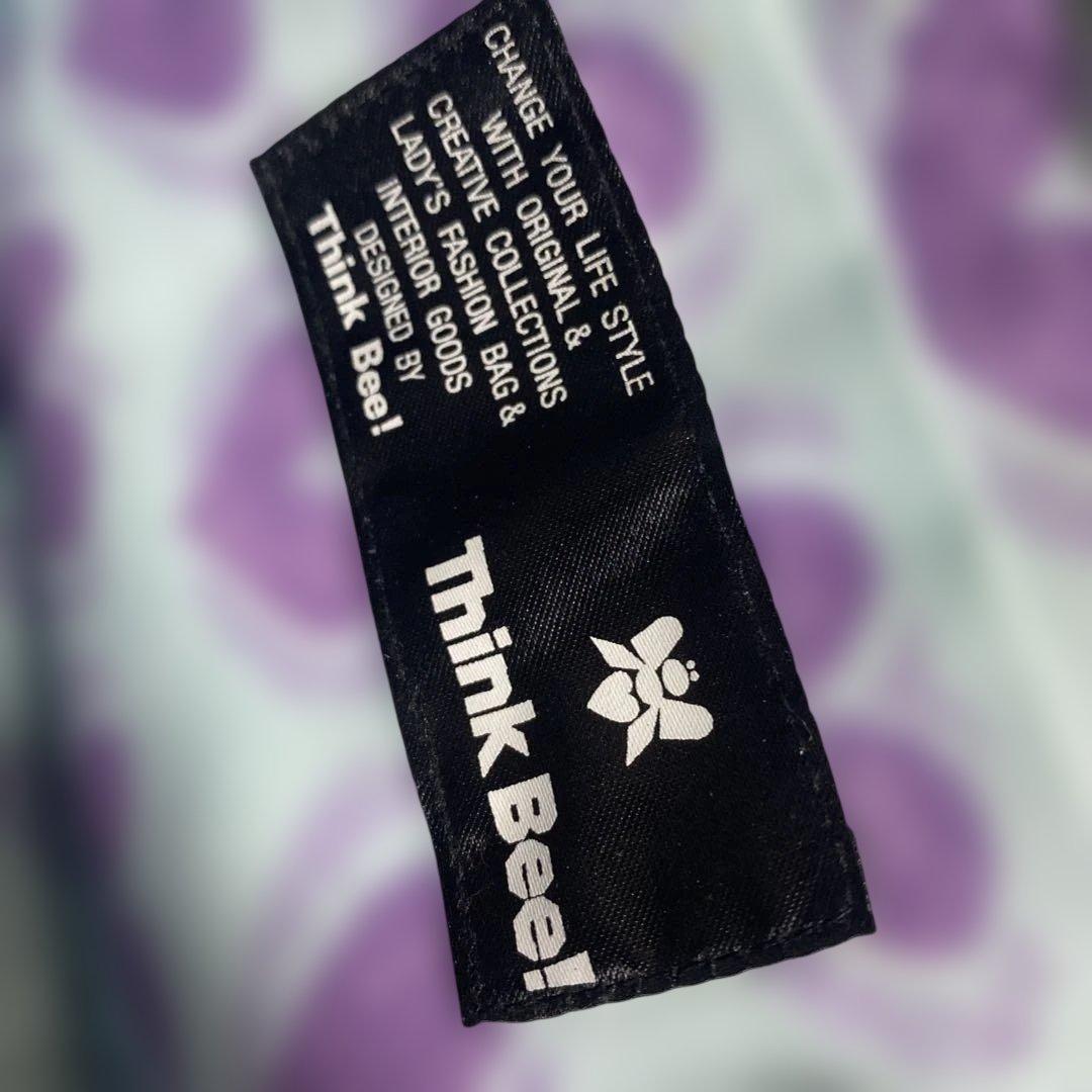 Think Bee! Just Heart ワンショルダー ベロア 蝶柄