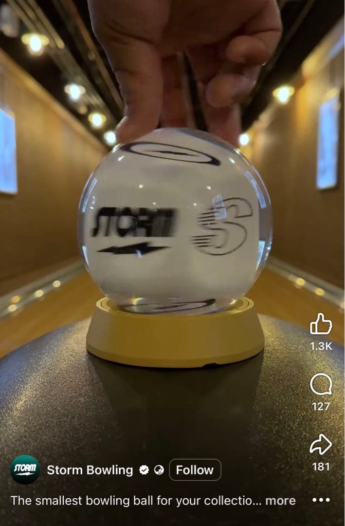 STORM ストーム　クリア ホワイト Display ball