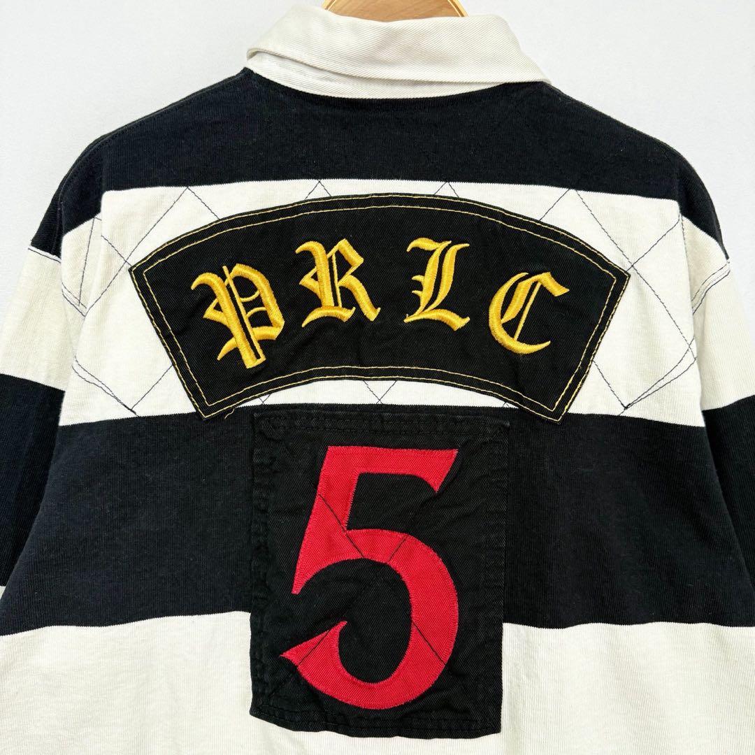 ポロバイラルフローレン エンブレム 刺繍 ボーダー ラガーシャツ S84b