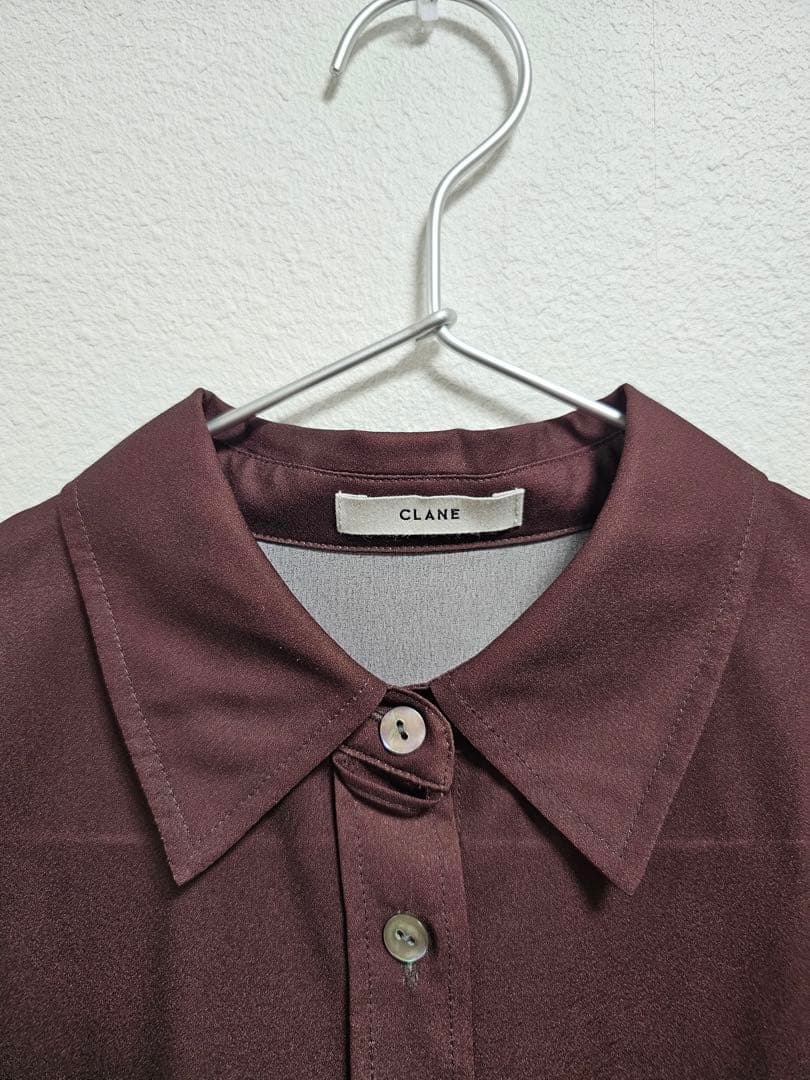 CLANE GRADATION SHIRT BROWN サイズ1