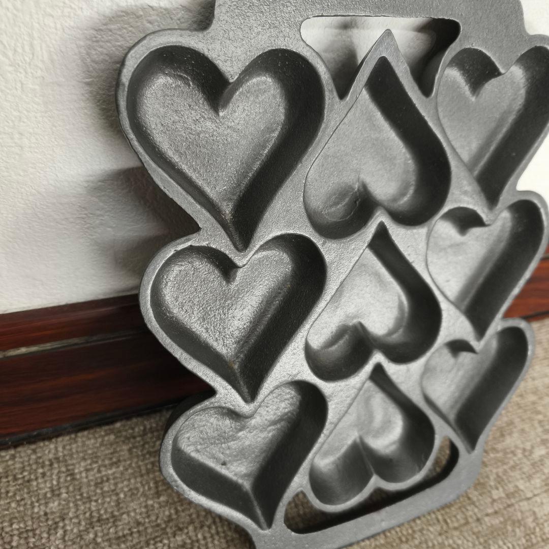 鋳鉄　ハート　マフィン型　菓子作り　製菓