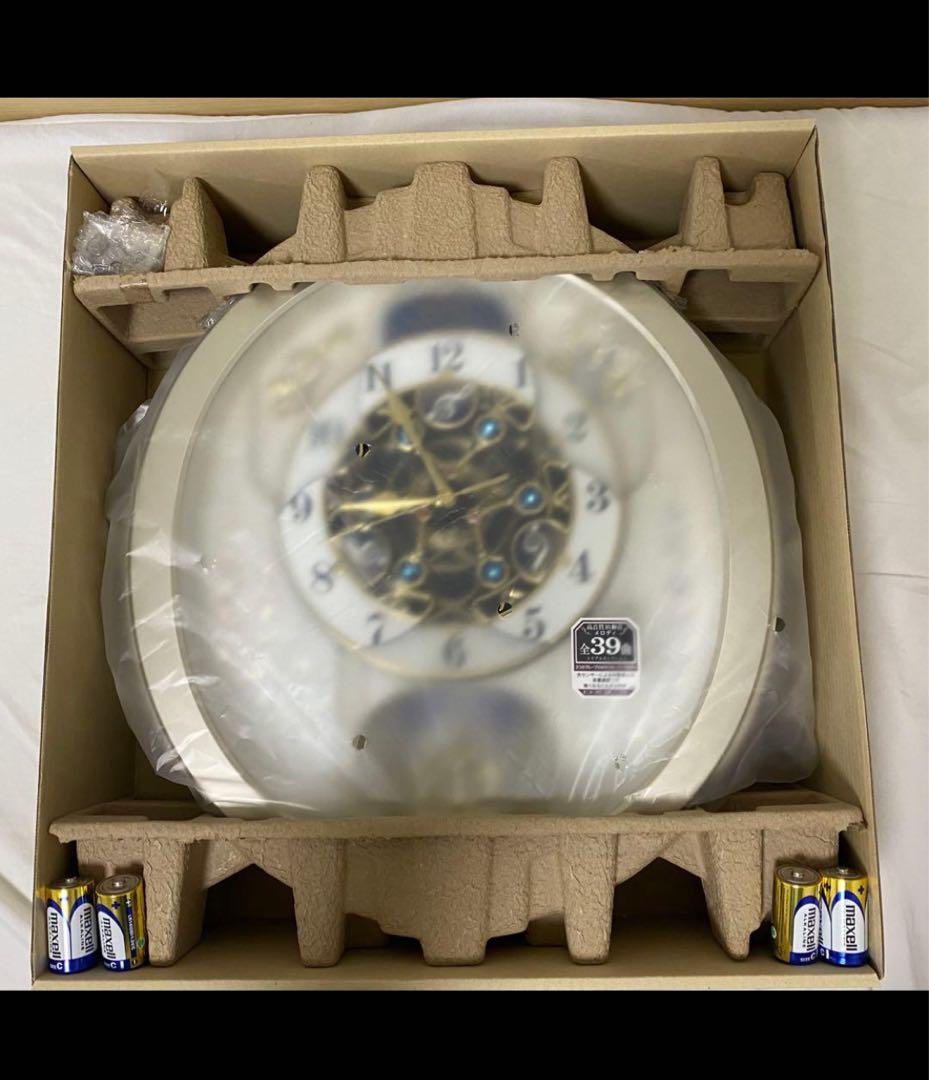 【新品未使用】SEIKO ウェーブシンフォニー　からくり電波時計