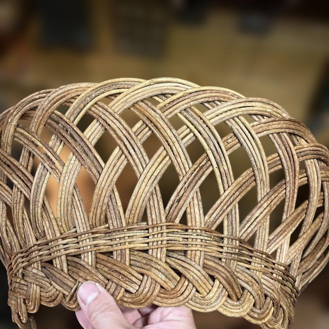 ヴィンテージ　アケビ蔓籠