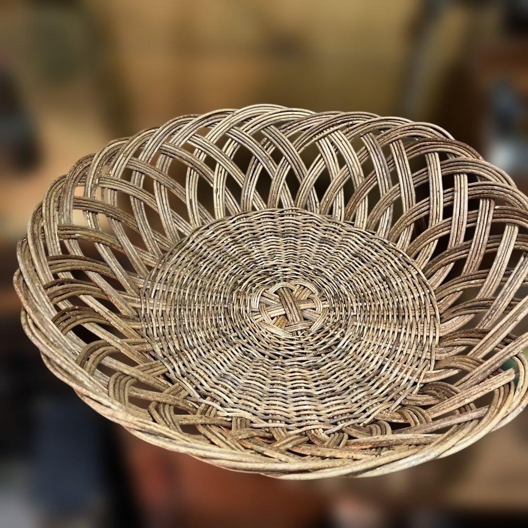 ヴィンテージ　アケビ蔓籠