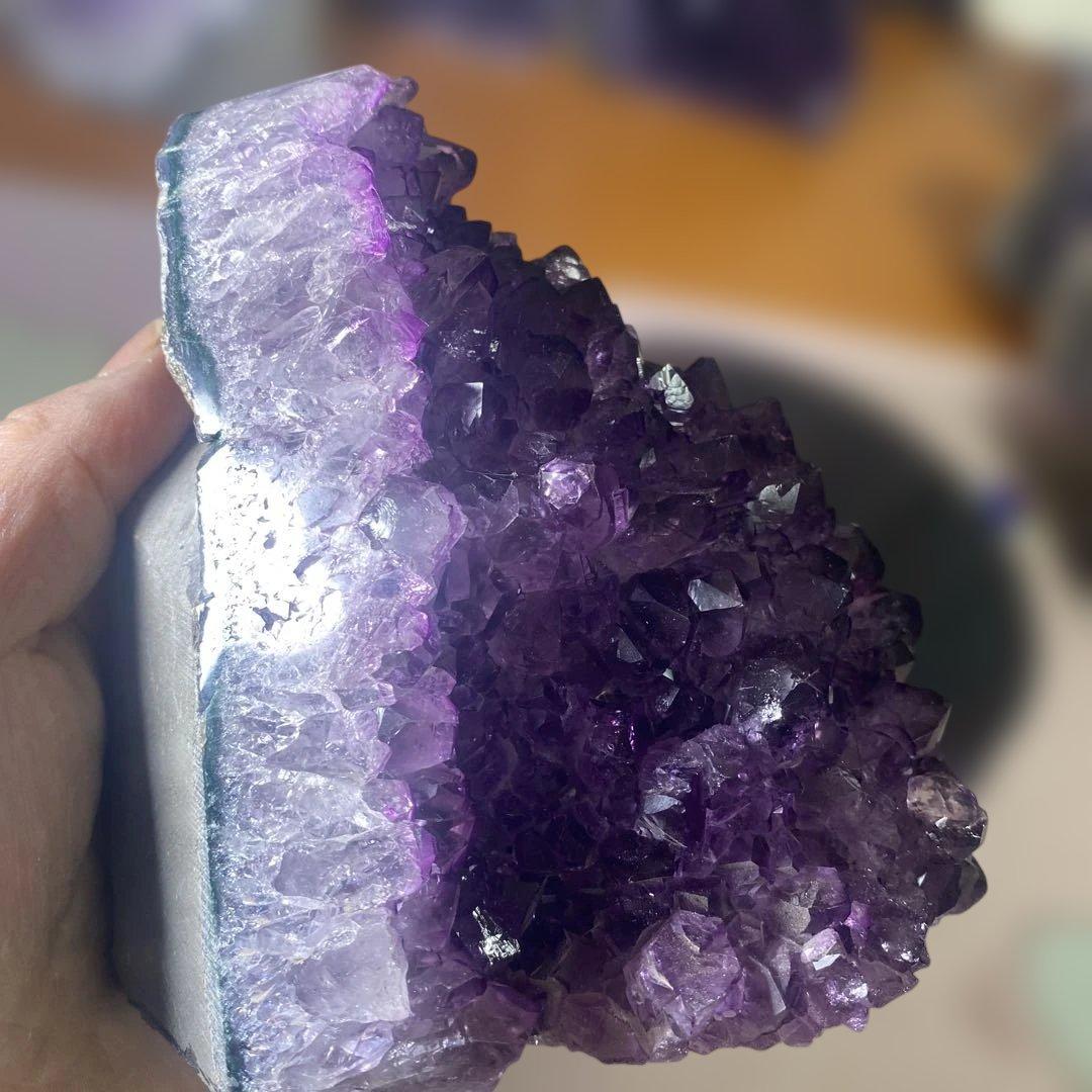 【極上】ウルグアイ産アメジストクラスター1243g絶品超濃い超美しい 幸運水晶