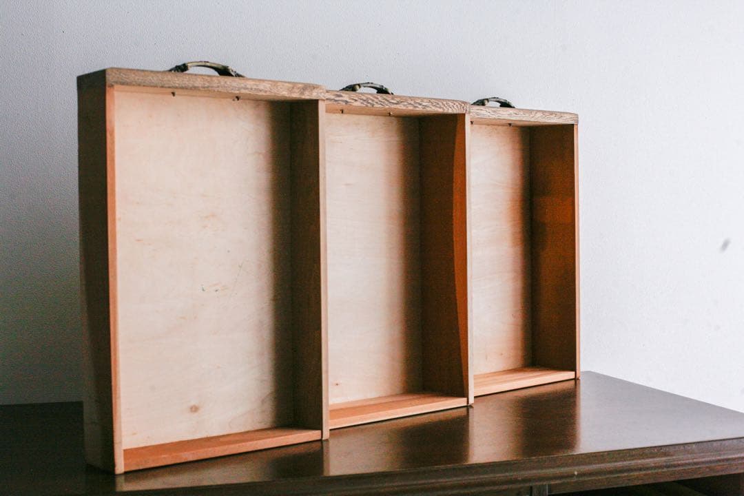 片袖机　アンティーク　デスク　テーブル　無垢材　タモ材　白木　古家具　古道具