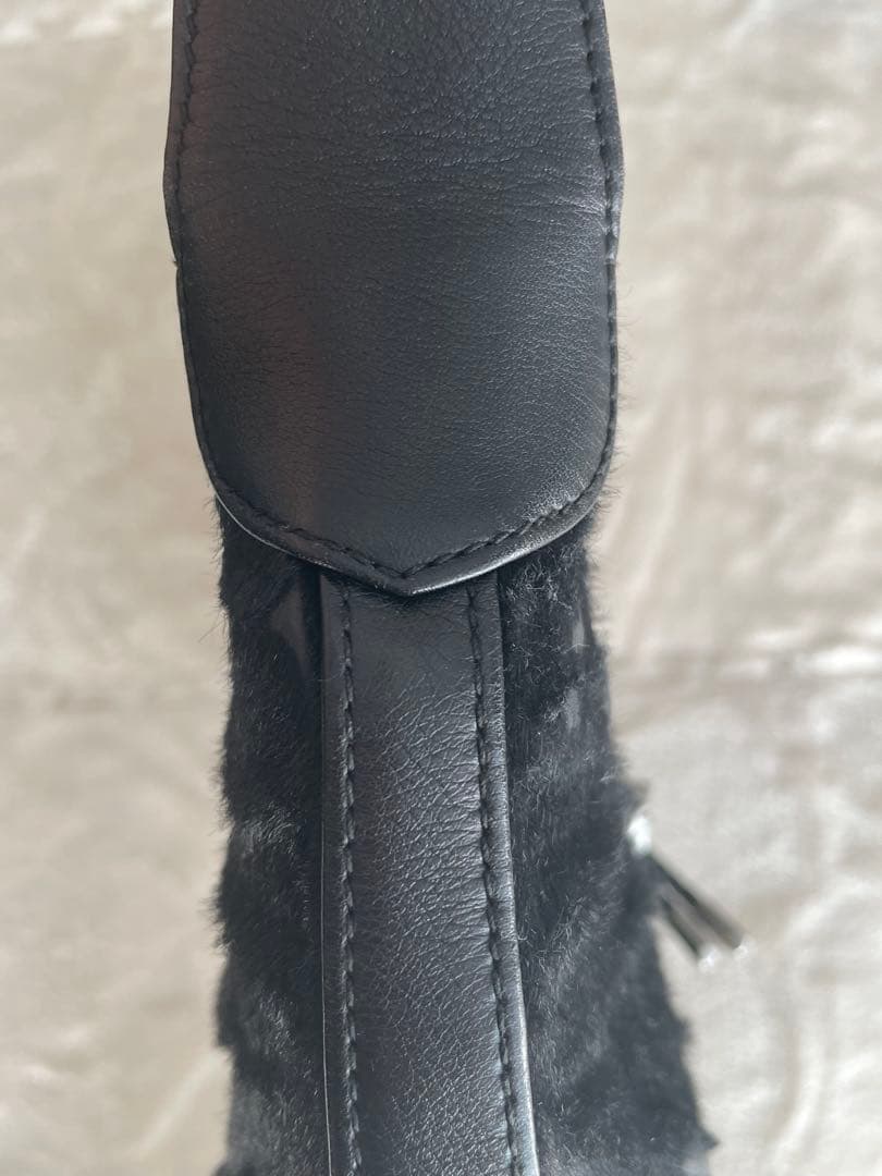 Cartier カルティエ パンテール ワンショルダーバッグ ハラコ ブラック