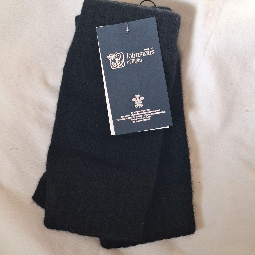 【新品未使用】Johnstons of Elgin カシミヤ・リストウォーマー