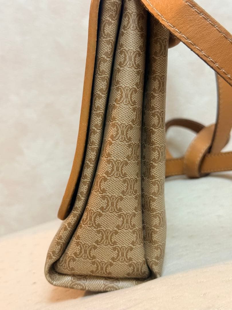 Celine ショルダーバッグ ベージュ キャンバス