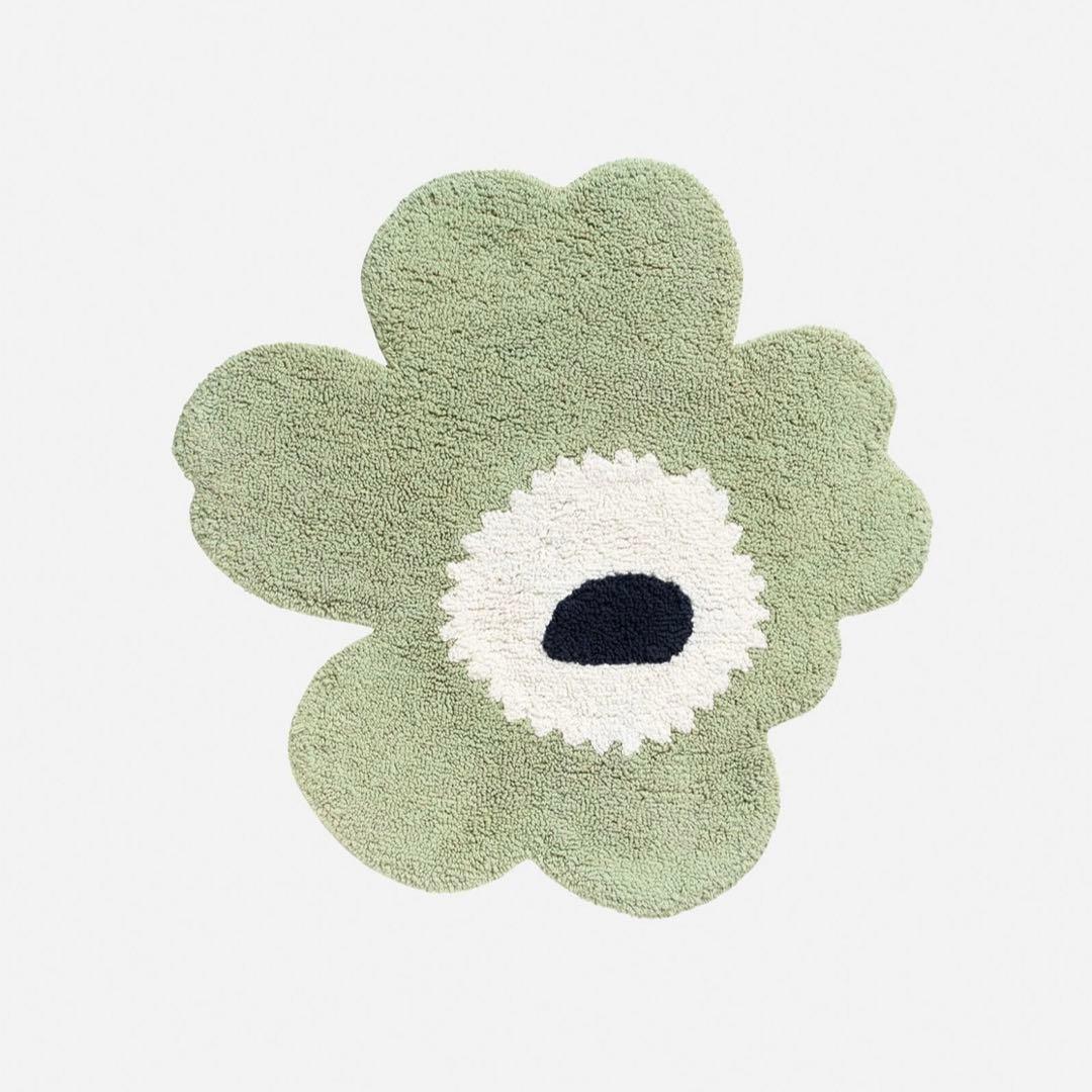 新品 marimekko Unikko バスマット マリメッコ ウニッコ セージ