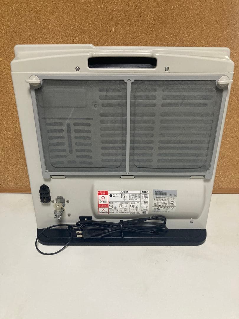 ガスファンヒーター リンナイ ホワイト 2018年製 美品-2