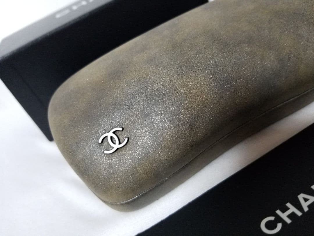 新品未使用 美品 革シャネルサングラスケース２点セット付属品ブラックココマーク