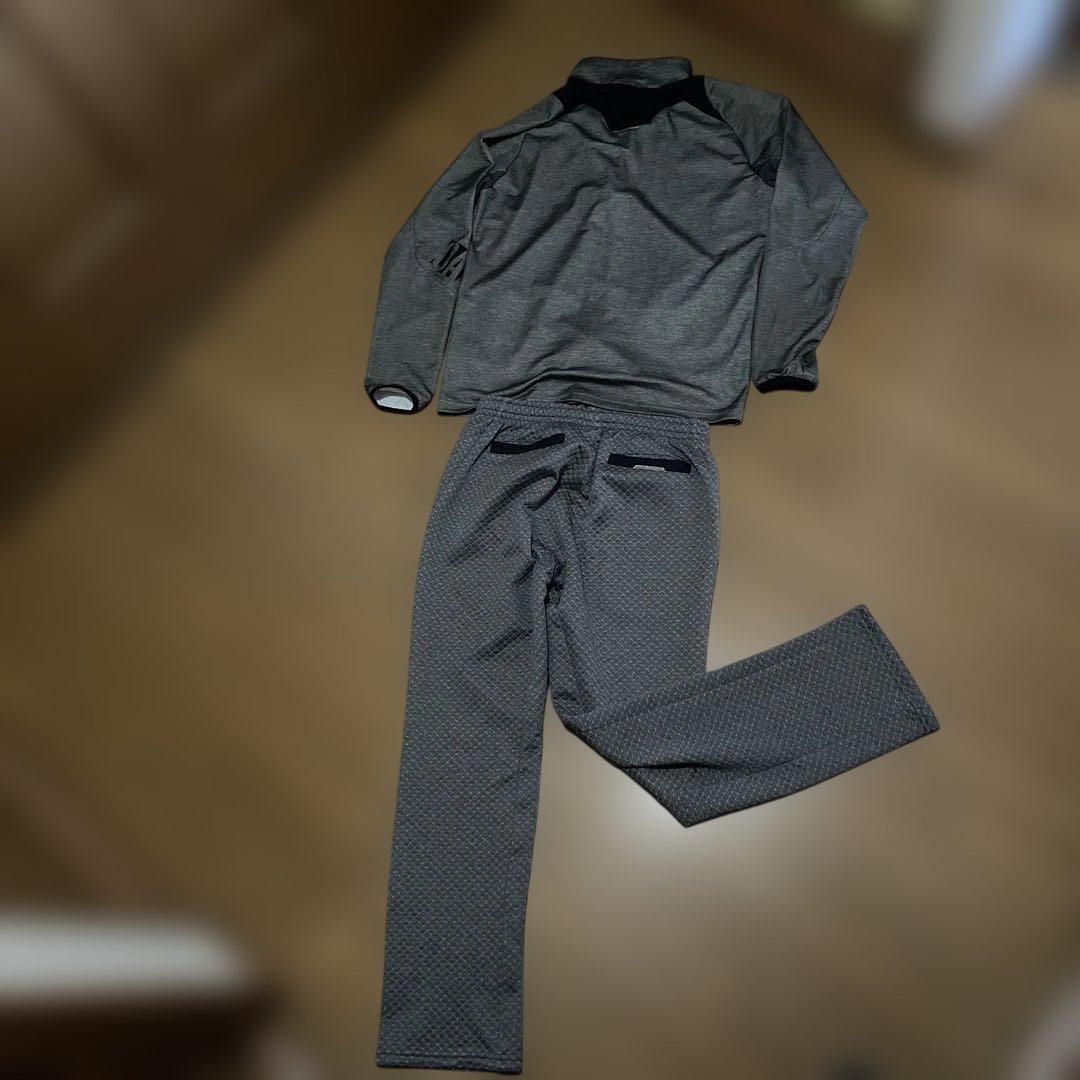 OAKLEY グレー チェック柄 ジャージ上下セット