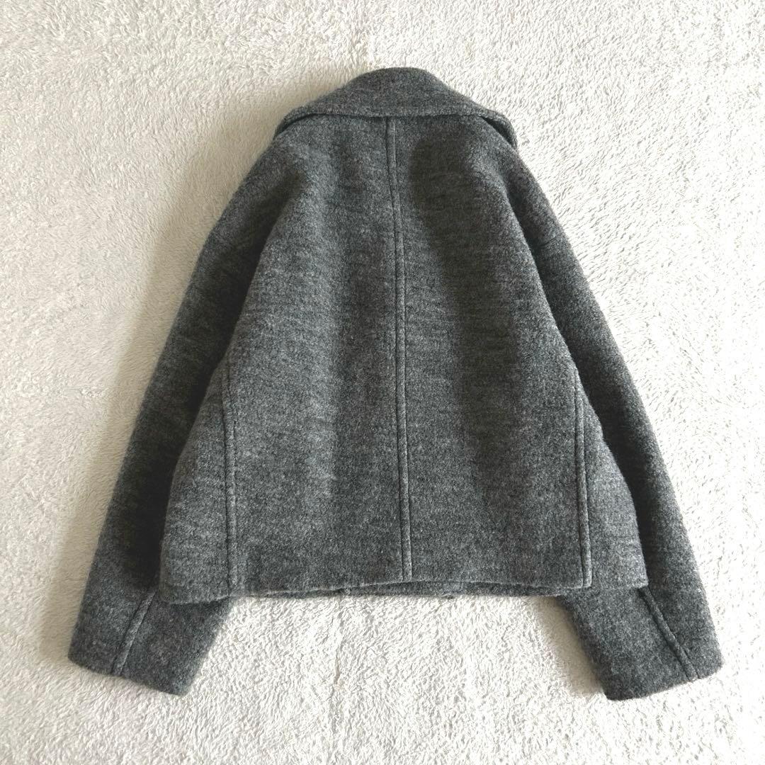 美品 トゥモローランド マカフィー シープパイル ショートピーコート 金ボタン