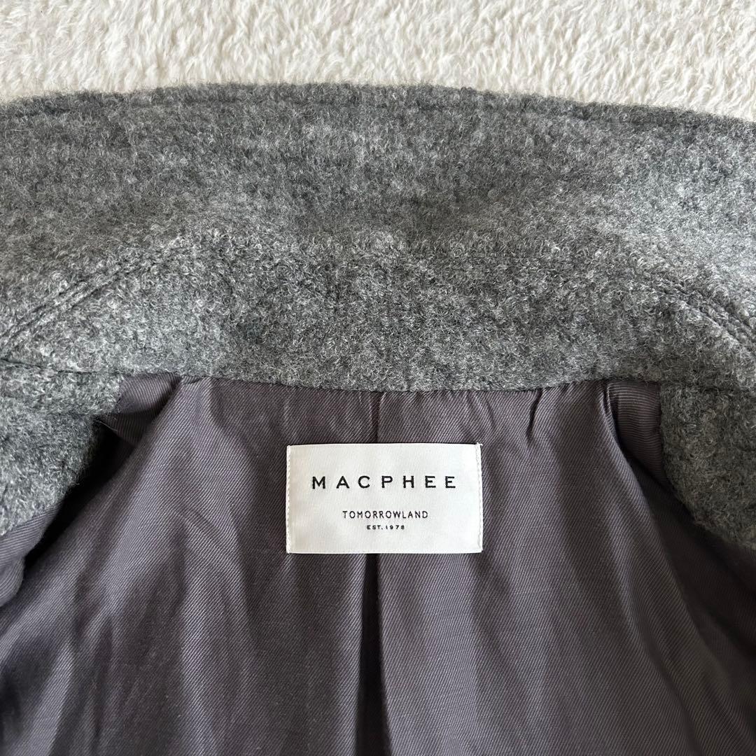 美品 トゥモローランド マカフィー シープパイル ショートピーコート 金ボタン