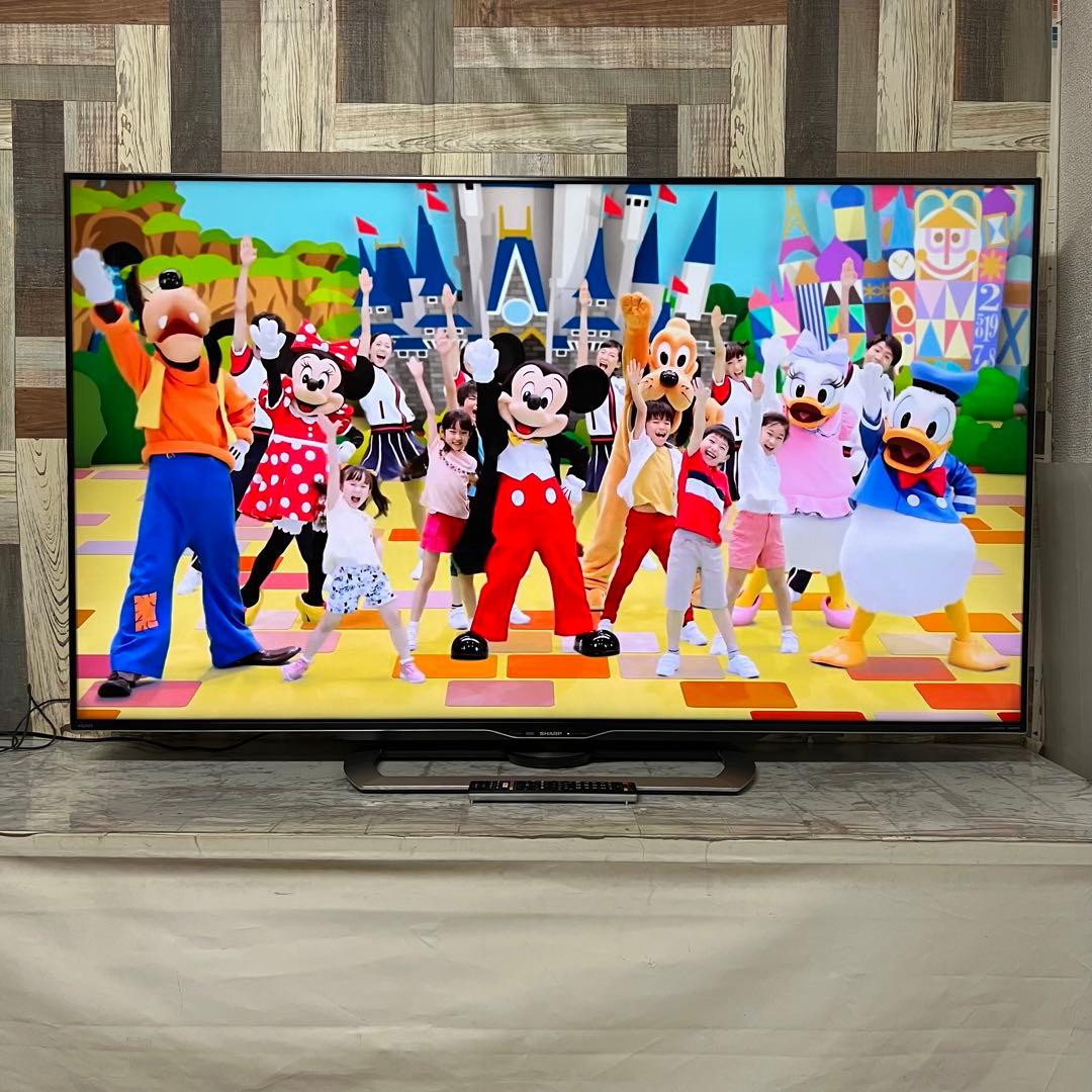 即日受渡❣️全国送料込シャープ国産60型4KテレビYouTube.Netflix