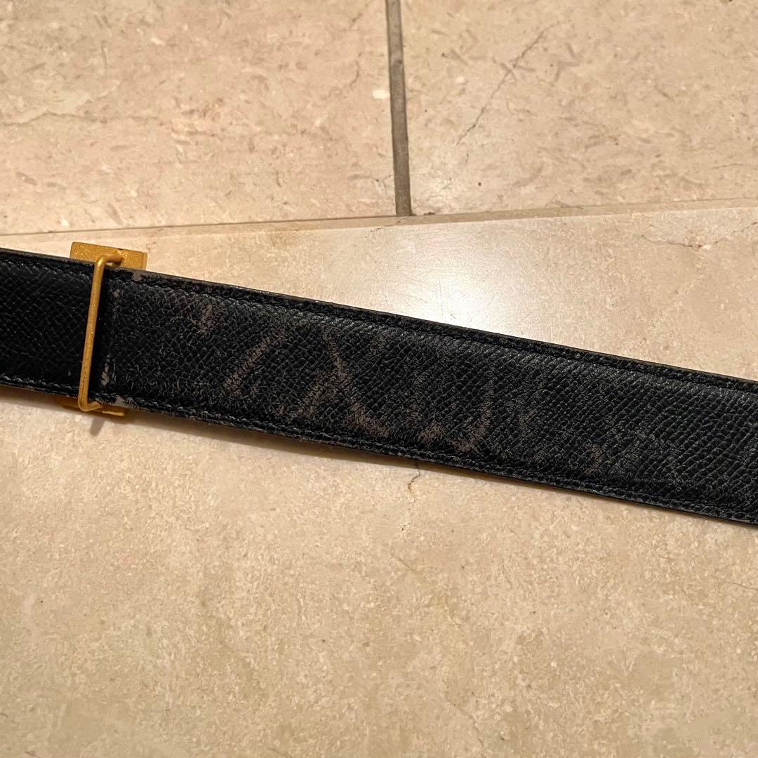 HERMES コンスタンス ブルーレザー ベルト