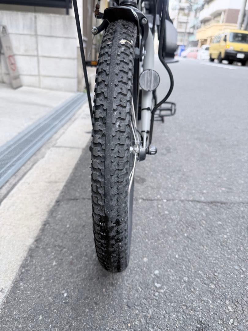 大阪府　子供乗せ　ヤマハ　電動アシスト自転車 チャイルドシート付き グレー