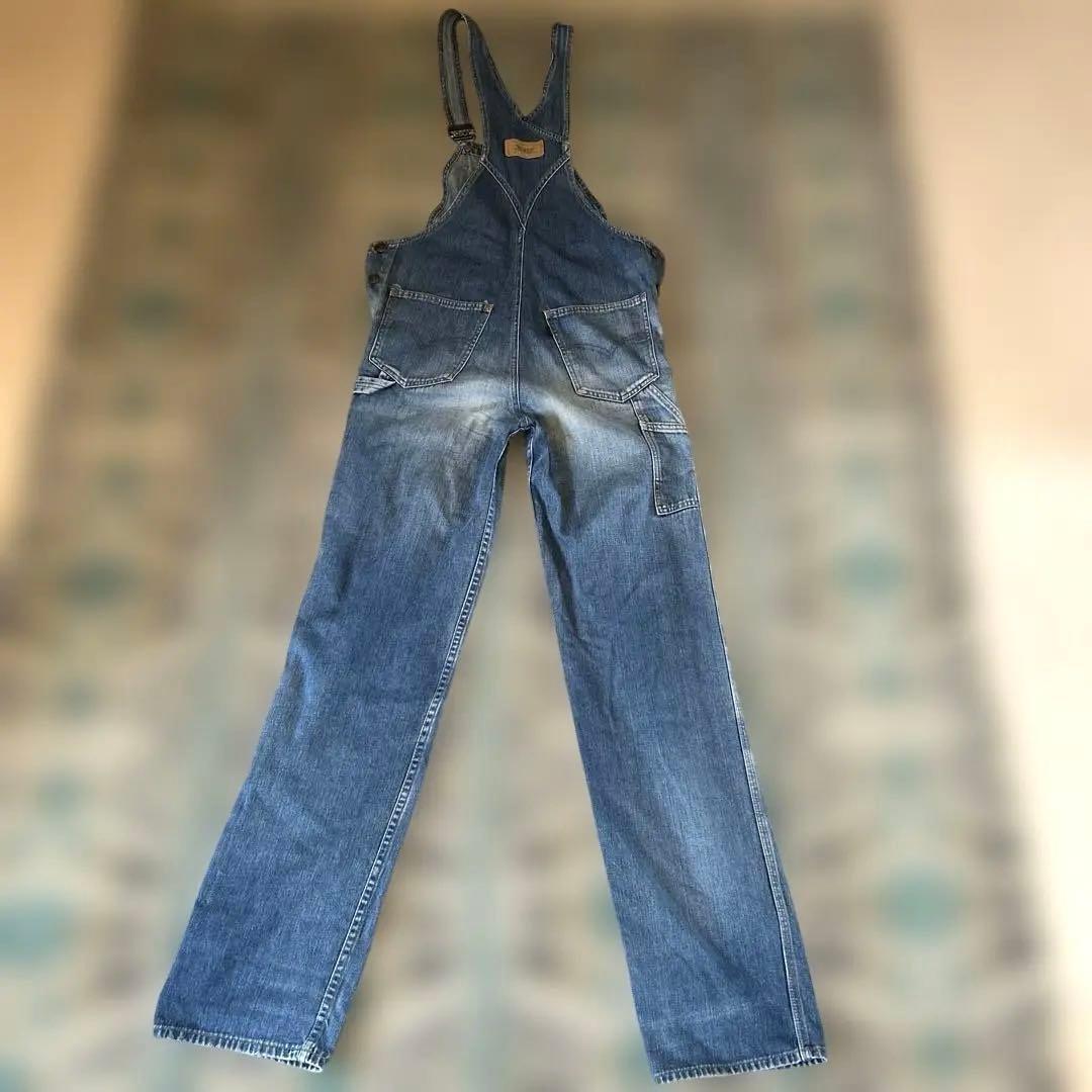 70s Levi'sオーバーオール 黒タブ香港製 ヴィンテージタテ落ちサイズ30