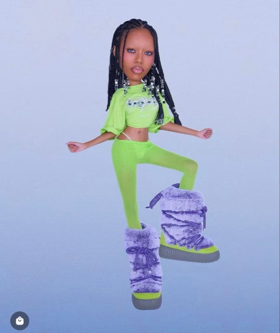 YELLO ファー ブーツ Mサイズ