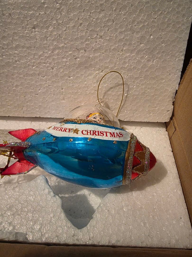 サンタロケット型クリスマスオーナメント④ ザ・コンランショップ