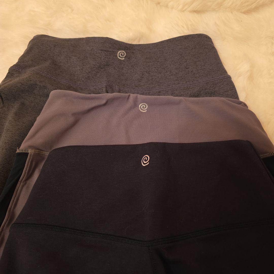 Suria ヨガウェア レギンス 3点セット グレー.グレージュ、ブラック