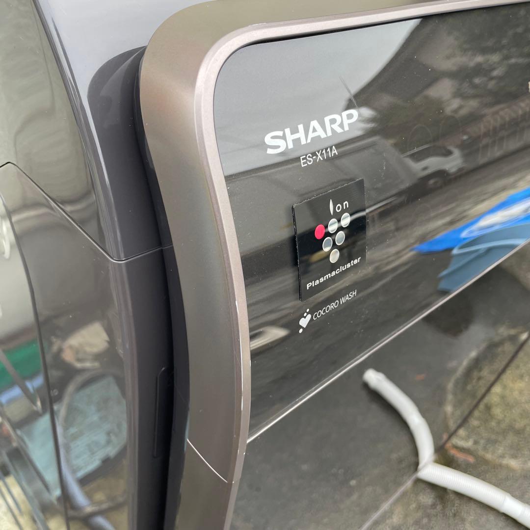 SHARP ドラム式洗濯機 本体 ブラック