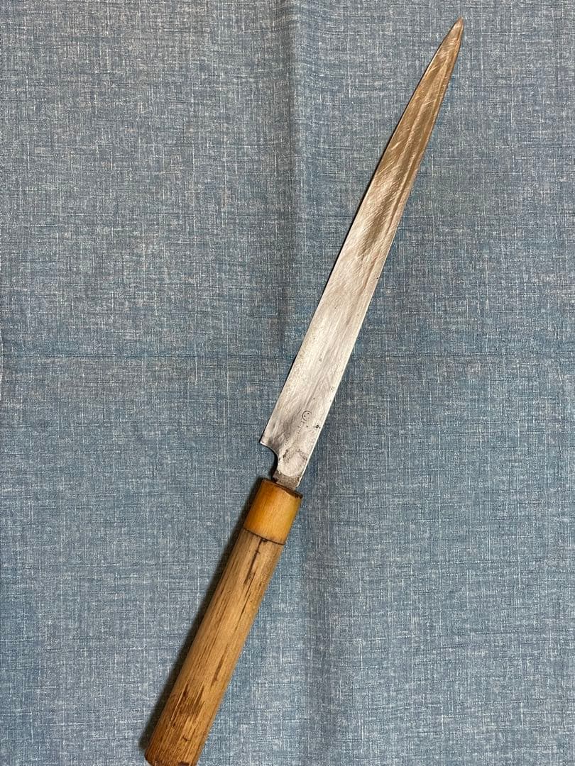 正吉　柳刃包丁 24.5センチ　水牛柄　ヴィンテージ