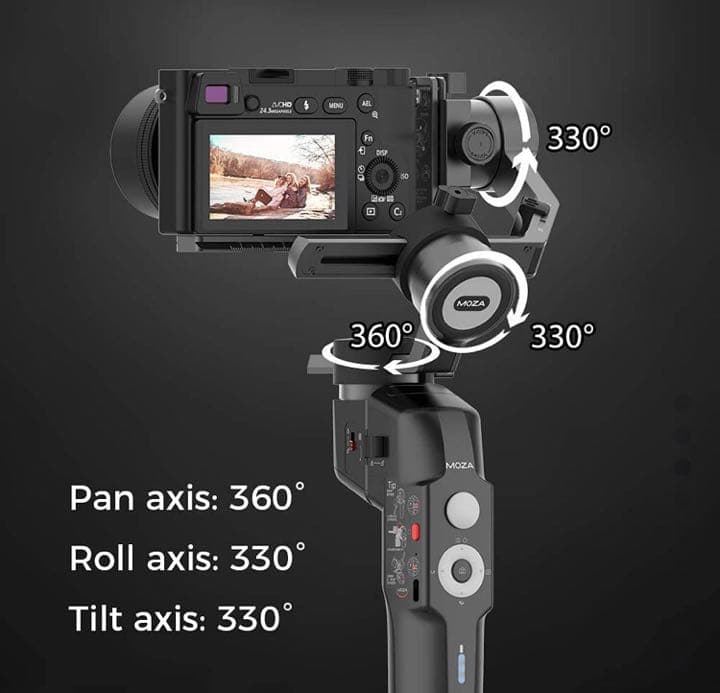 ❤️動画撮影❤️3軸ジンバル Mini-P 一眼レフ Gropo対応 日本語説明書付