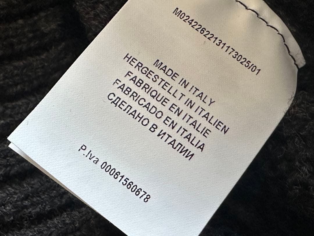 GRAN SASSO ケーブル編 タートルネック ミドルゲージ　新品　50