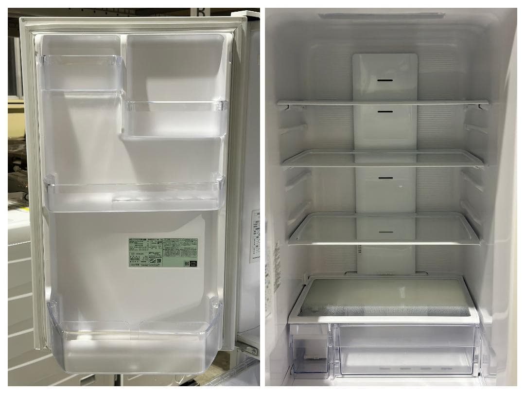 ■日立■3ドア冷蔵庫　R-V32TVL(W)　315L　ホワイト　2023年製