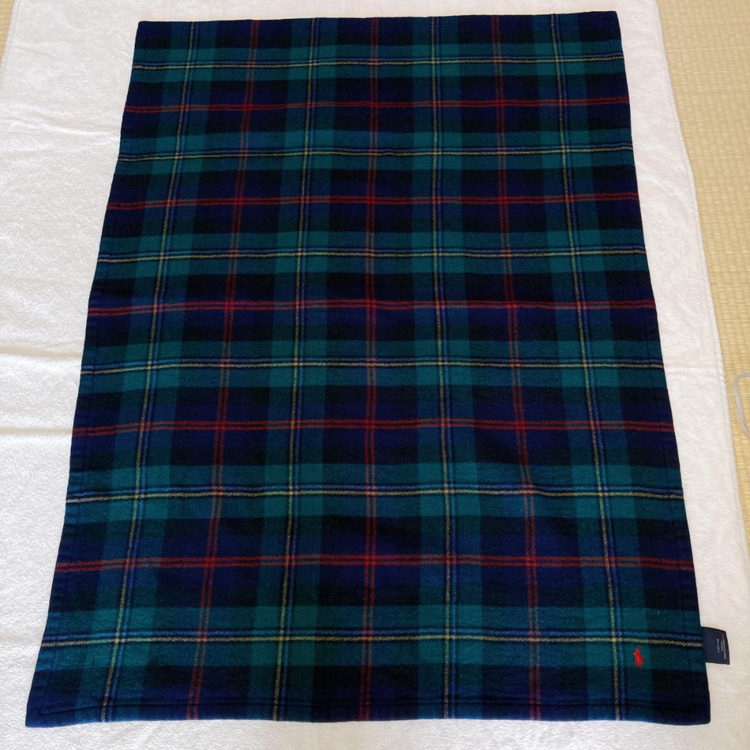 【新品】Ralph Lauren ラルフローレン チェック柄ひざ掛け ウール