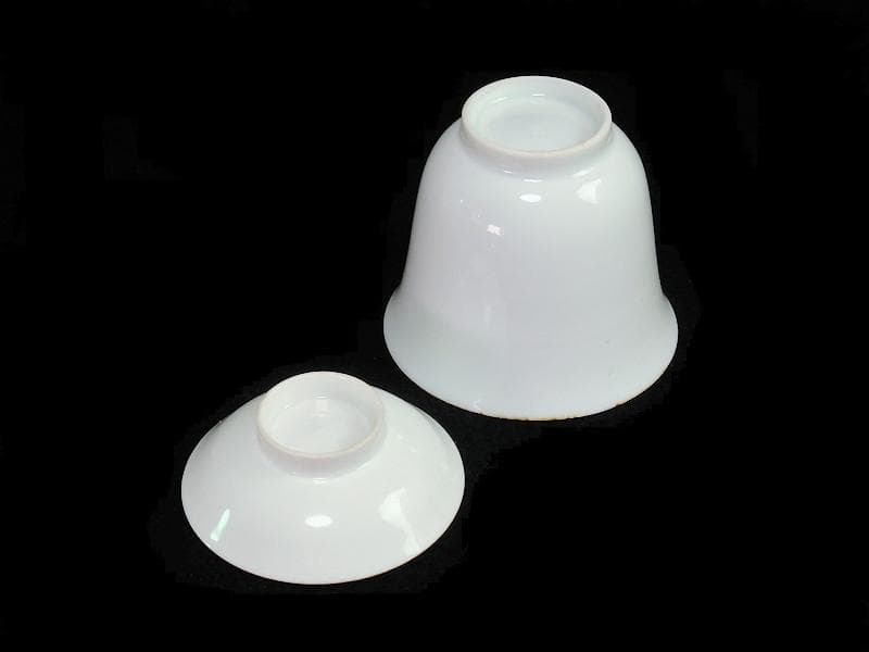 古伊万里　白磁　蓋向付　江戸中期　C358AS-fbjr
