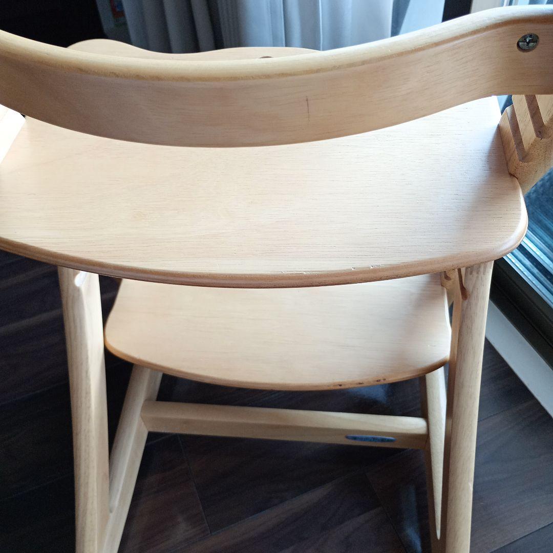 ベビーチェア ハイチェア すくすくチェアスリムプラス 大和屋 テーブル＆ガード付