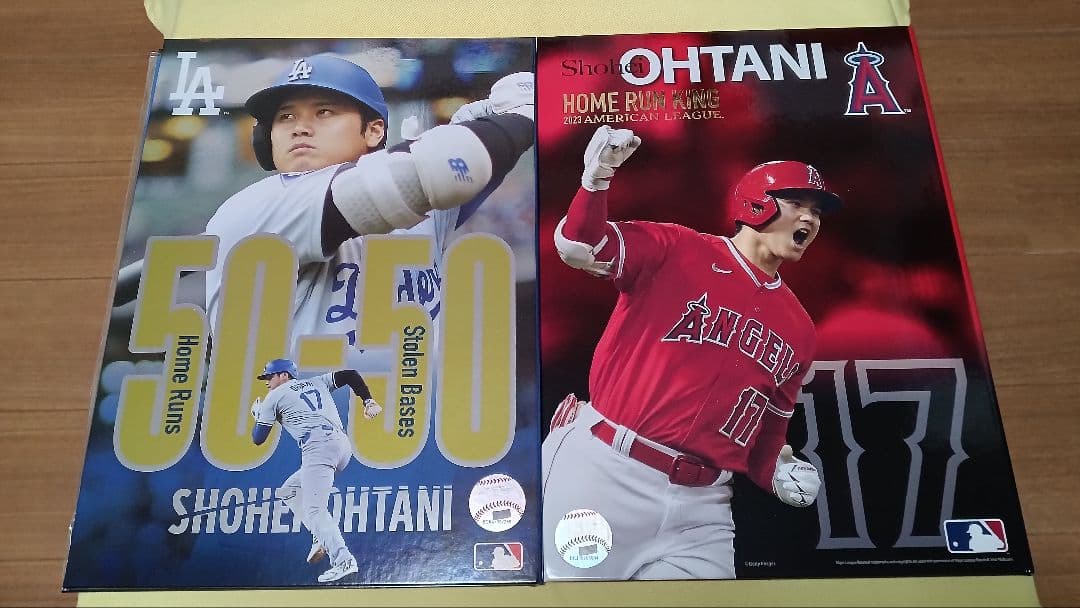 【エンゼルス//ドジャース大谷選手 ホームラン王 獲得記念 冊子】２冊セット
