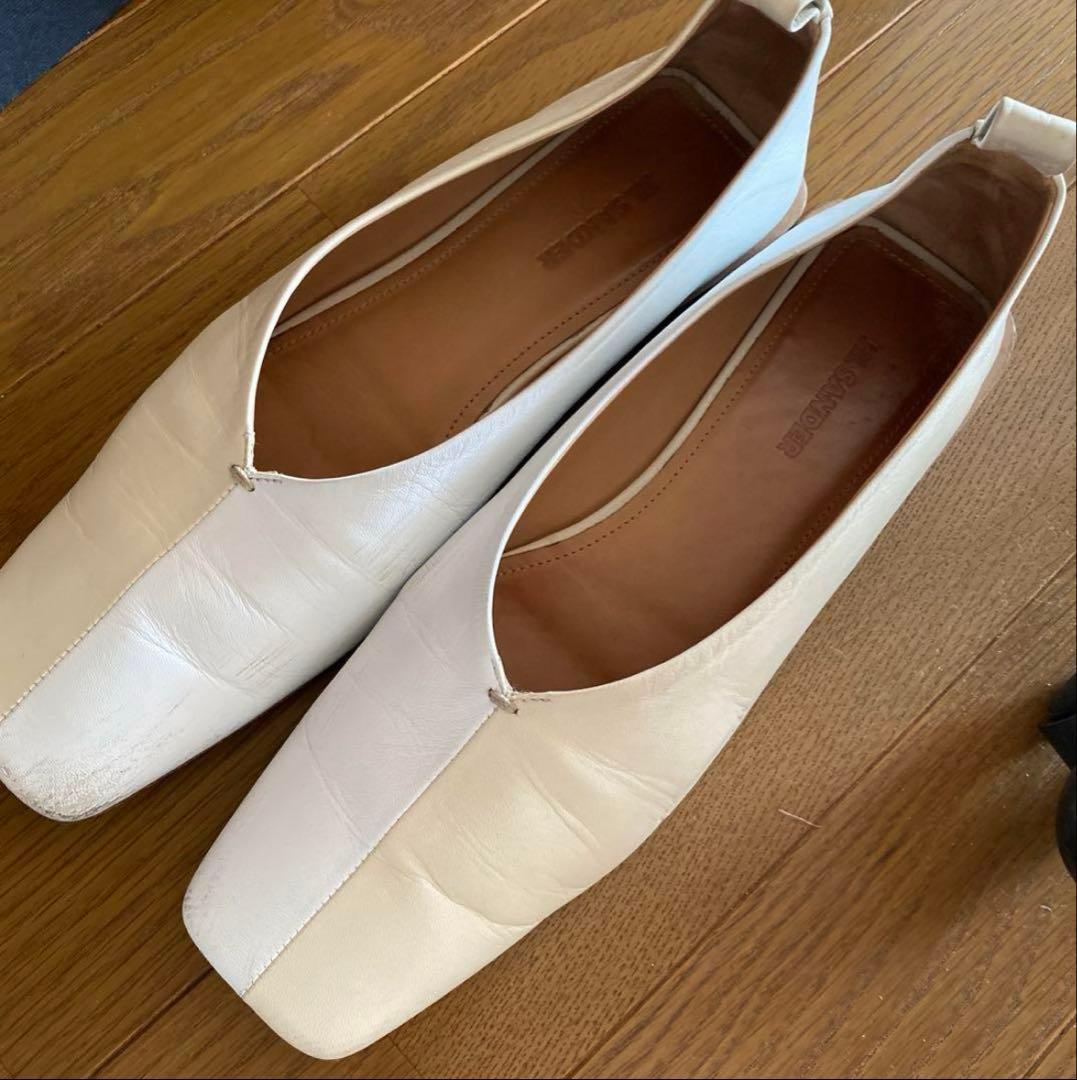 JIL SANDER ジルサンダー　 2トーン　バレエシューズ