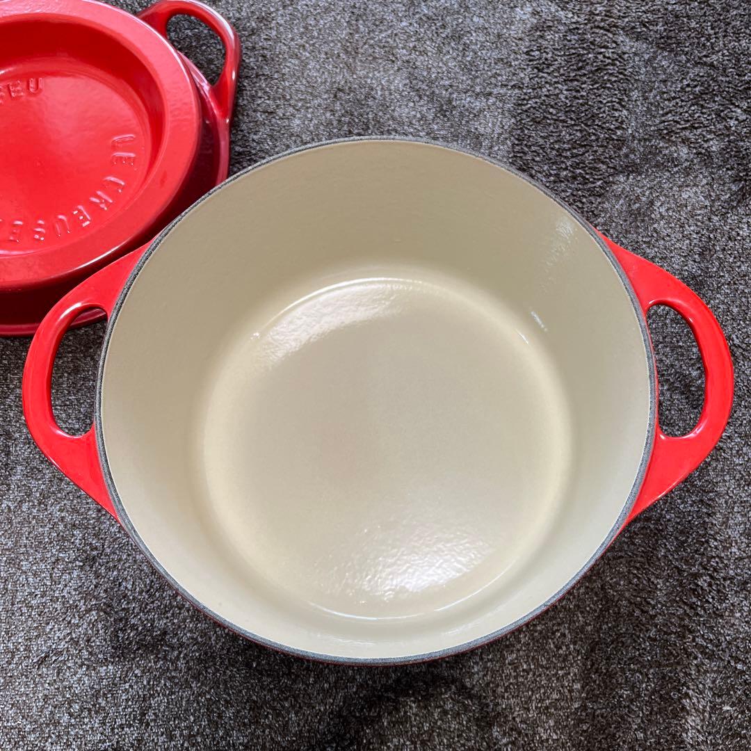 Le Creuset ルクルーゼ DOUFEU デュッフ 24cm両手鍋 レッド