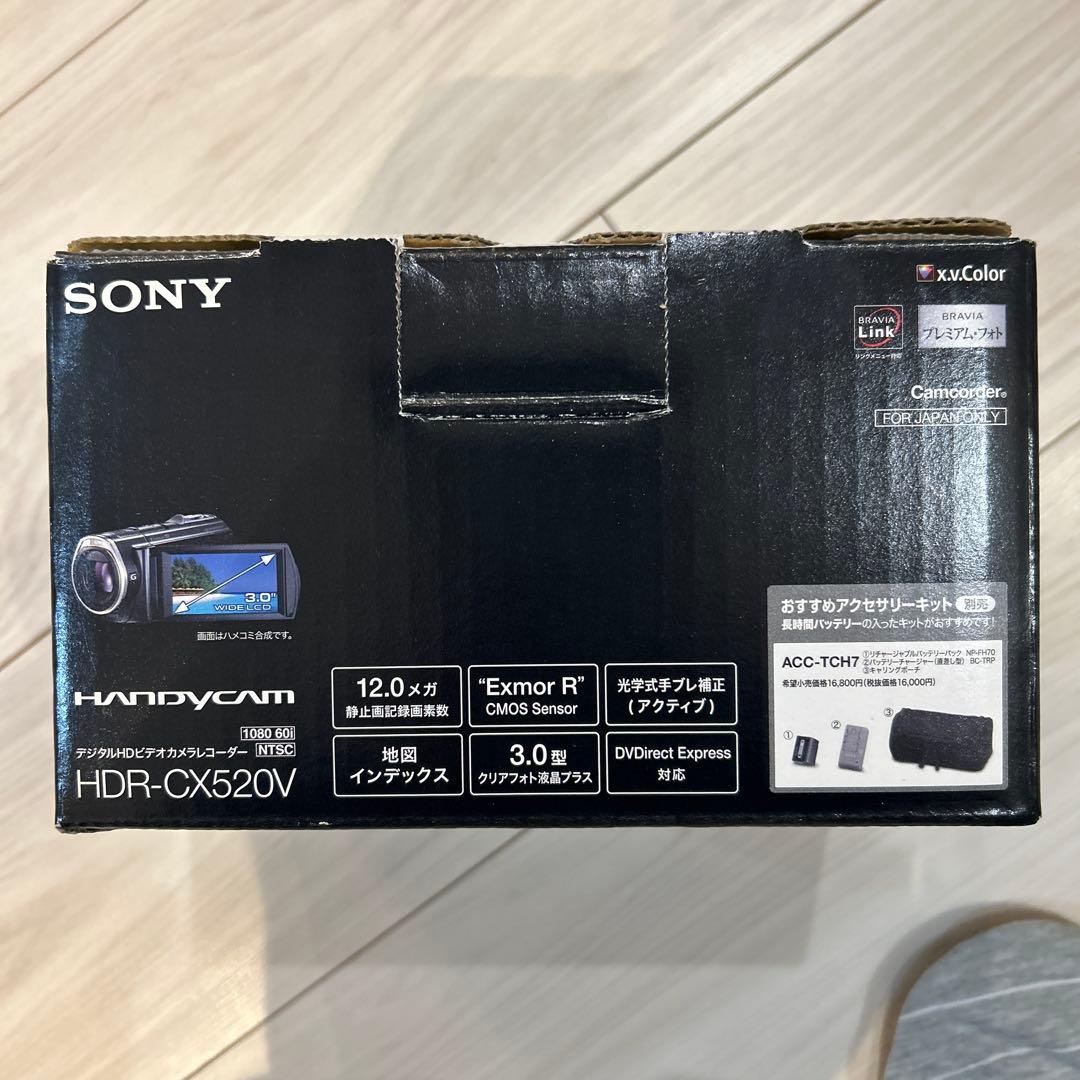 SONY ビデオカメラレコーダー（HDR-CX520V）