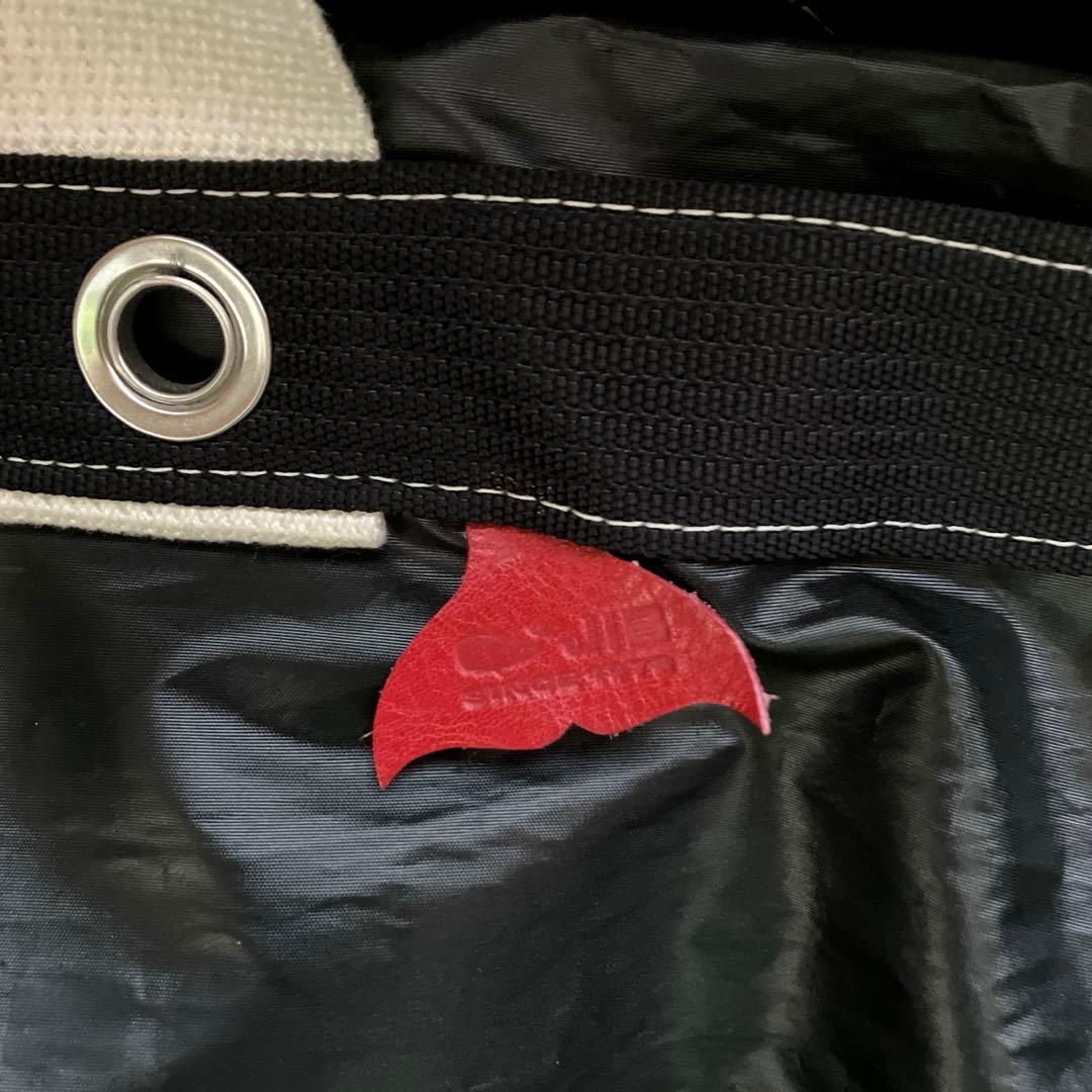 JIBダッフルバッグ　ラージサイズ　ブラック　白ハンドル　革ハンドル　レア　希少