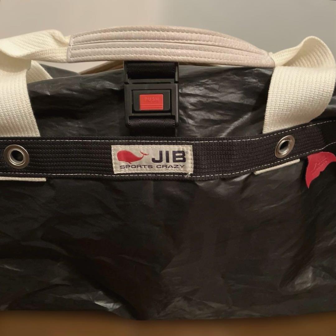 JIBダッフルバッグ　ラージサイズ　ブラック　白ハンドル　革ハンドル　レア　希少