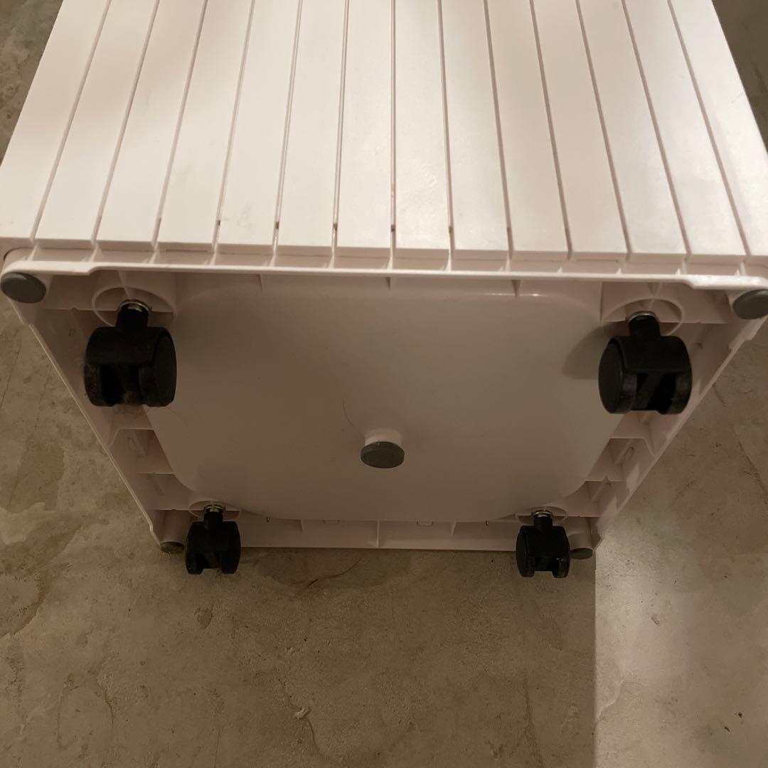 ZitA SQUARE 45L／ホワイト(自動開閉ごみ箱）