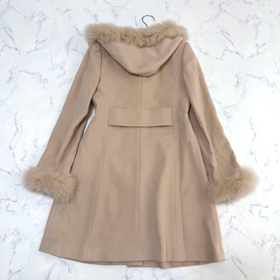 新品✨定価８万✨レッセパッセ✨３wayファー付フードコート　フォックス　Mサイズ