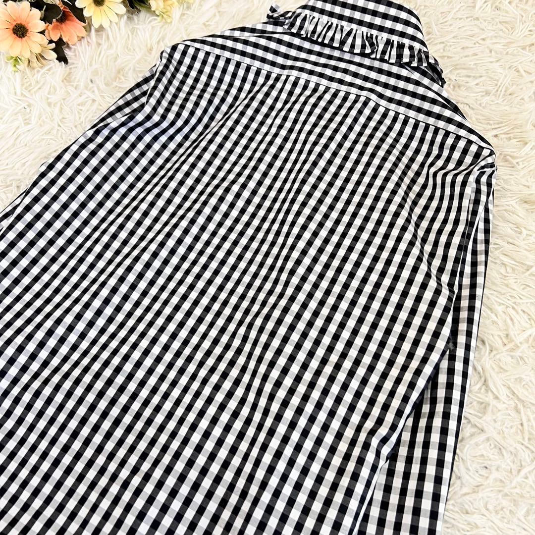 MADISONBLUE マディソンブルー ラウンド カラー フリル シャツ