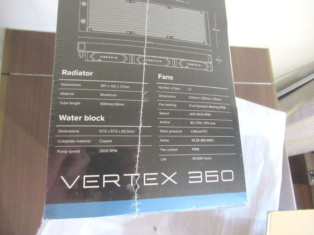 EINAREX エイナレックス 　VERTEX 　ARGB液冷CPUクーラー